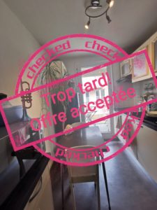 Opportunité investisseur, grand T2, balcon, parking